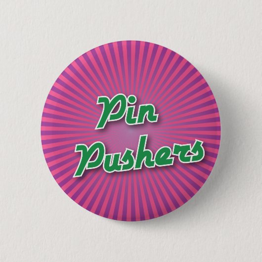 Badge Rond 5 Cm Bouton de bowling : Poussoirs de Pin (Devant)