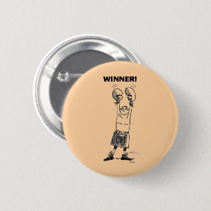 Badge Rond 5 Cm Bouton de bronzage du gagnant