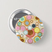 Badge Rond 5 Cm Bouton de bubble-gum (Devant & derrière)