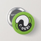 Badge Rond 5 Cm Bouton de C-DEBI (Devant & derrière)
