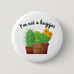 Badge Rond 5 Cm Bouton de Cactus / Succulente Expression Mignonne