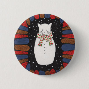 Badge Rond 5 Cm Bouton de cadeau de Noël