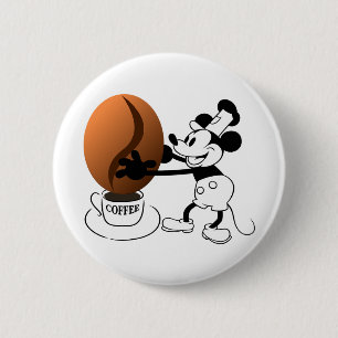 Badge Rond 5 Cm Bouton de café