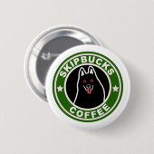 Badge Rond 5 Cm Bouton de café de Skipbucks (Devant & derrière)