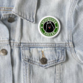 Badge Rond 5 Cm Bouton de café de Skipbucks (En situation)