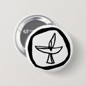 Badge Rond 5 Cm Bouton de calice (Devant & derrière)