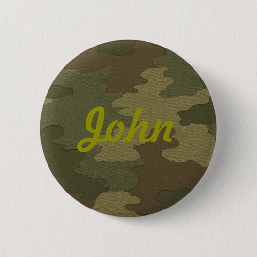Badge Rond 5 Cm Bouton de camouflage foncé personnalisé (Devant)