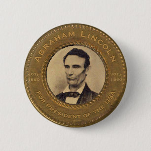 Badge Rond 5 Cm Bouton de campagne d'Abraham Lincoln