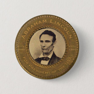 Badge Rond 5 Cm Bouton de campagne d'Abraham Lincoln