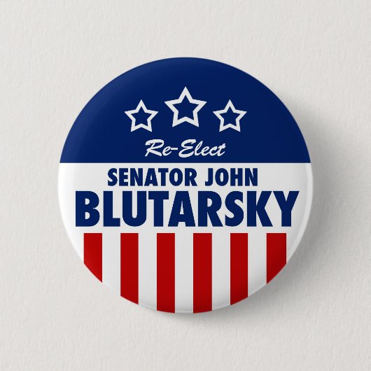 Badge Rond 5 Cm Bouton de campagne de Blutarsky (Devant)