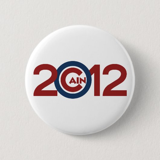 Badge Rond 5 Cm Bouton de campagne de Caïn 2012 (Devant)