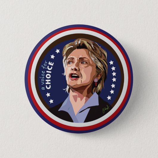 Badge Rond 5 Cm bouton de campagne de hillary Clinton (Devant)