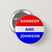 Badge Rond 5 Cm Bouton de campagne de JFK 1960 (Devant & derrière)