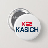 Badge Rond 5 Cm Bouton de campagne de John Kasich 2016 - 2,25" (Devant & derrière)