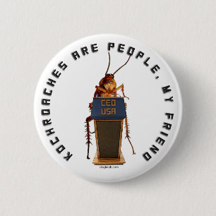 Badge Rond 5 Cm Bouton de campagne de Kochroaches 2012 !