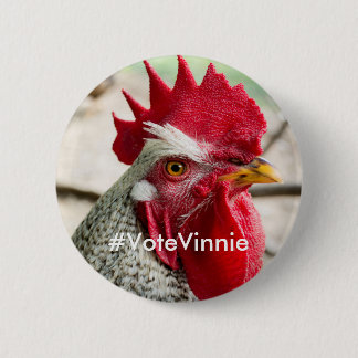 Badge Rond 5 Cm Bouton de campagne de Vinnie de candidat