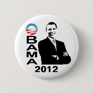 Badge Rond 5 Cm Bouton de campagne d'Obama 2012