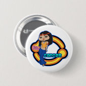 Badge Rond 5 Cm Bouton de Cancer (Devant & derrière)
