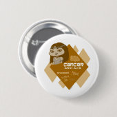 Badge Rond 5 Cm Bouton de Cancer (Devant & derrière)