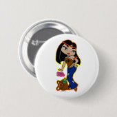 Badge Rond 5 Cm Bouton de Cancer (Devant & derrière)