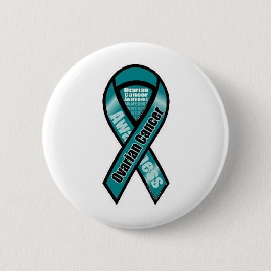 Badge Rond 5 Cm Bouton de Cancer ovarien (Devant)