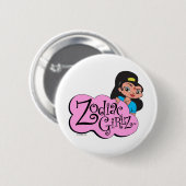 Badge Rond 5 Cm Bouton de Capricorne (Devant & derrière)