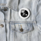Badge Rond 5 Cm Bouton de Capricorne (En situation)