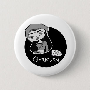 Badge Rond 5 Cm Bouton de Capricorne