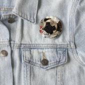 Badge Rond 5 Cm Bouton de carlin (En situation)