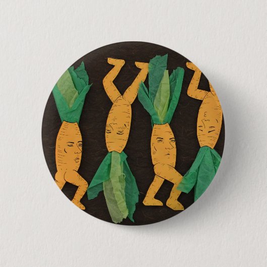 Badge Rond 5 Cm Bouton de Carotte-Kun (Devant)