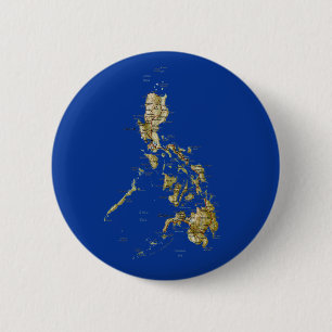 Badge Rond 5 Cm Bouton de carte de Philippines