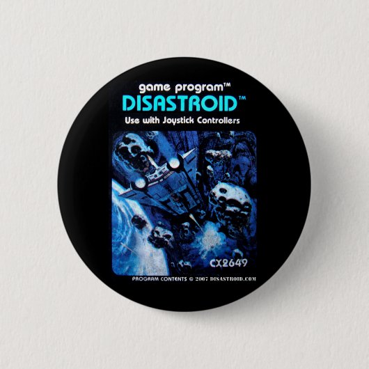 Badge Rond 5 Cm Bouton de cartouche de jeu (Devant)