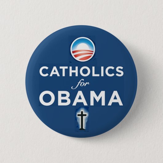 Badge Rond 5 Cm Bouton de CATHOLIQUES (Devant)