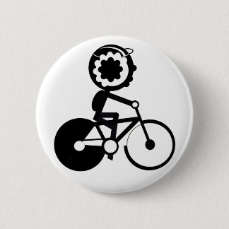 Badge Rond 5 Cm Bouton de cavalier de vélo