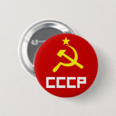 Badge Rond 5 Cm Bouton de CCCP (Devant & derrière)