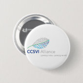 Badge Rond 5 Cm Bouton de CCSVI (Devant & derrière)
