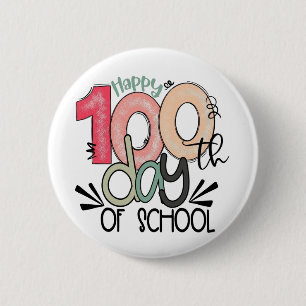 Badge Rond 5 Cm bouton de célébration des 100 jours d'école / badg