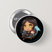 Badge Rond 5 Cm Bouton de chaise de lecture de Sunaya Chibi (Devant & derrière)