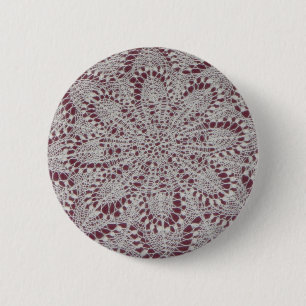Badge Rond 5 Cm Bouton de châle de reine de neige sans texte