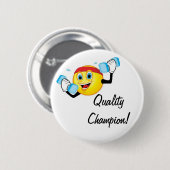 Badge Rond 5 Cm Bouton de champion (Devant & derrière)