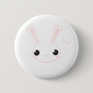 Badge Rond 5 Cm Bouton de Chan de lapin de gaffe