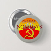 Badge Rond 5 Cm Bouton de CHANGEMENT de NOBAMA 08 (Devant & derrière)