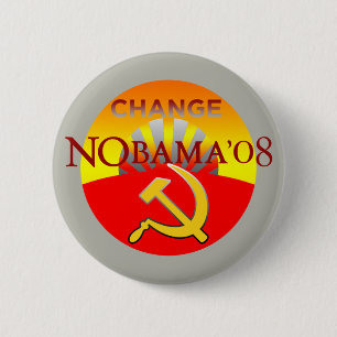 Badge Rond 5 Cm Bouton de CHANGEMENT de NOBAMA 08