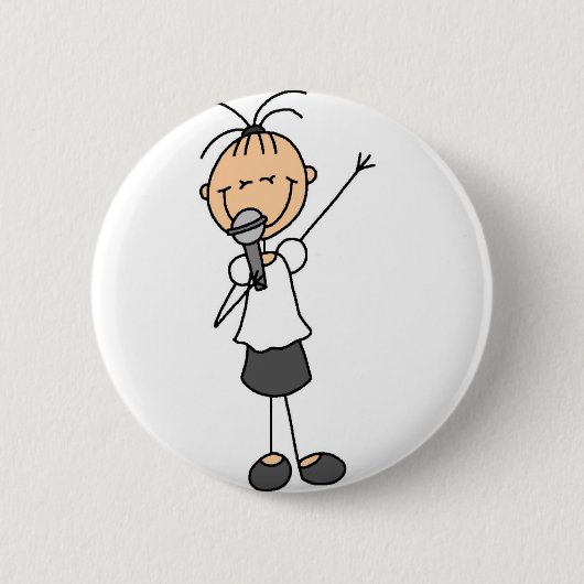 Badge Rond 5 Cm Bouton de chanteur (Devant)