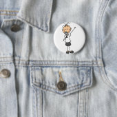 Badge Rond 5 Cm Bouton de chanteur (En situation)
