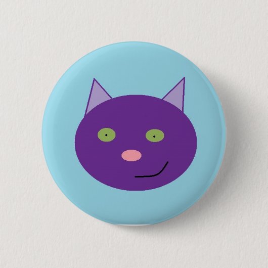 Badge Rond 5 Cm bouton de chat (Devant)