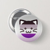 Badge Rond 5 Cm bouton de chat de fierté d'as (Devant & derrière)