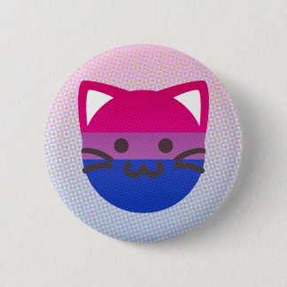 Badge Rond 5 Cm bouton de chat de fierté de Bi