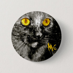 Badge Rond 5 Cm Bouton de chat de singe