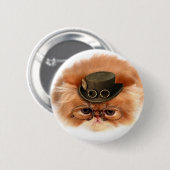 Badge Rond 5 Cm Bouton de chat de Steampunk (Devant & derrière)